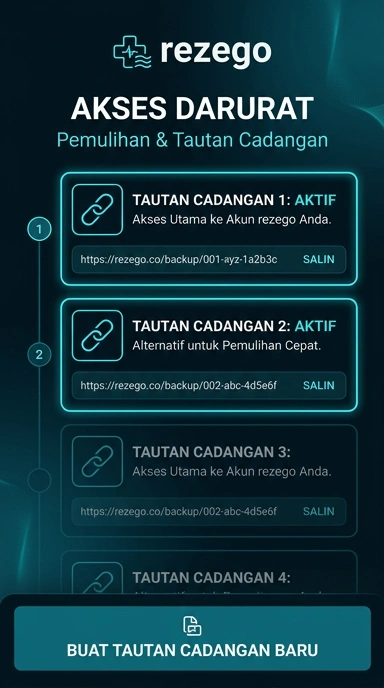 Tampilan link alternatif rezego